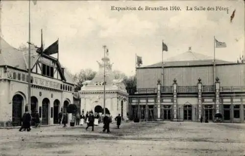 Ak Brüssel Brüssel, Ausstellung von 1910, Salle des Fetes, An den Herzog von Brabant, Festsaal