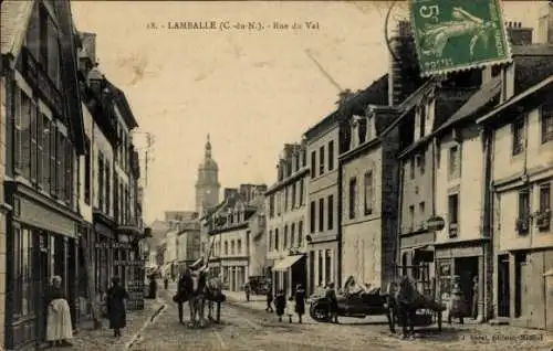 Ak Lamballe Côtes d’Armor, Rue du val