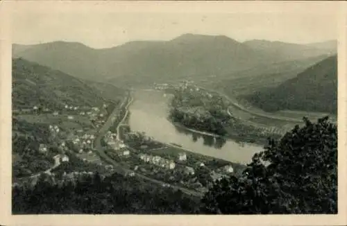 Ak Dolní Zálezly Salesel Region Aussig, Blick vom Müllerstein