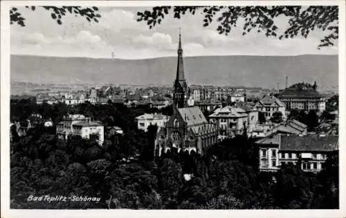 Ak Teplice Teplitz Schönau Region Aussig, Gesamtansicht