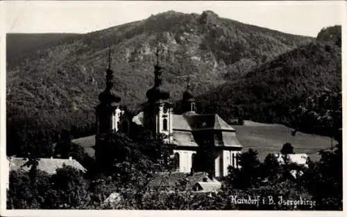 Ak Hejnice Haindorf Region Reichenberg, Kirche, Isergebirge