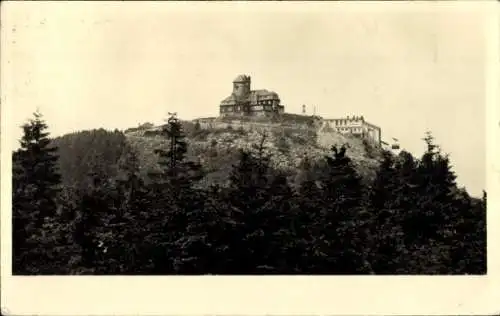 Ak Ještěd Jeschken Region Reichenberg, Jeschkenhaus, Bergstation