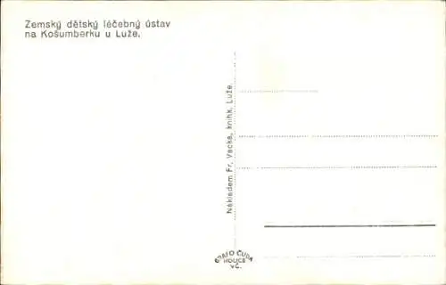 Ak Luže Lusche Region Pardubitz, Heilanstalt