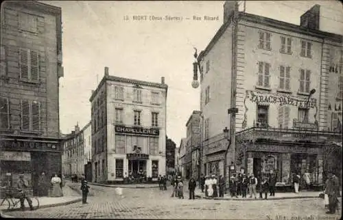 Ak Niort Deux Sèvres, Rue Ricard, Hutgeschäft