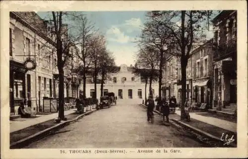 Ak Thouars Deux Sèvres, Avenue de la Gare