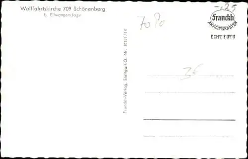 Foto Ak  Schönenberg Ellwangen Jagst, Wallfahrtskirche