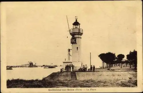 Ak Quillebeuf sur Seine Eure, Le Phare