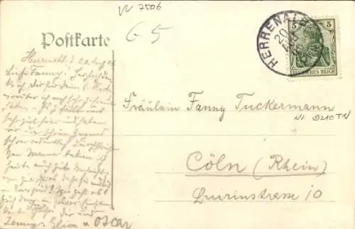 Ak Bad Herrenalb im Schwarzwald, Postamt, Haus Harzer