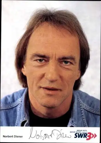 Ak Moderator Norbert Diener, Portrait, Autogramm