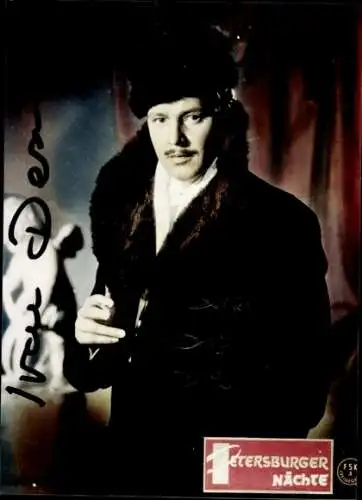 Ak Schauspieler Ivan Desny, Portrait, Film Petersburger Nächte, Autogramm