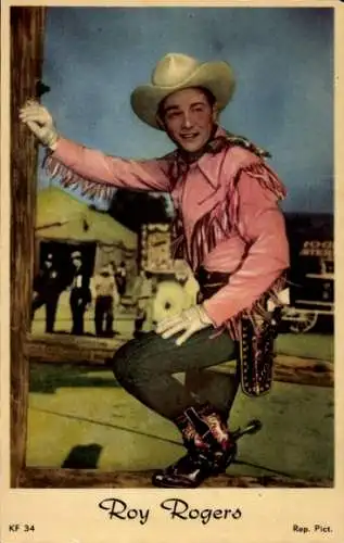 Ak Schauspieler und Sänger Roy Rogers, Portrait, Singing Cowboy