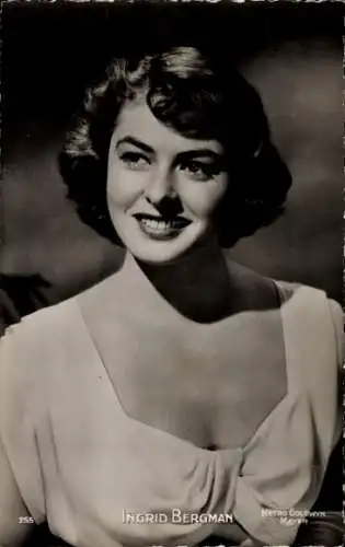 Ak Schauspielerin Ingrid Bergman, Portrait