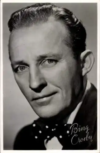 Ak Schauspieler und Sänger Bing Crosby, Portrait