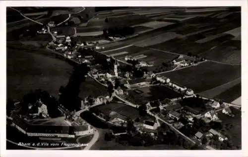 Ak Neuhausen Aham Landkreis Landshut, Fliegeraufnahme