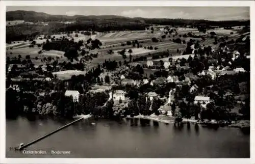 Ak Gaienhofen am Bodensee, Fliegeraufnahme