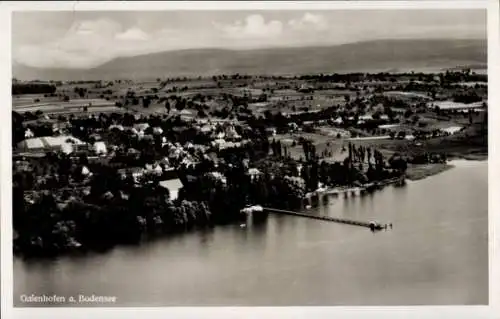 Ak Gaienhofen am Bodensee, Fliegeraufnahme