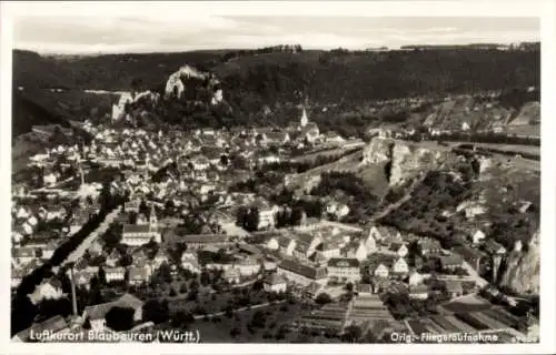 Ak Blaubeuren in Württemberg, Fliegeraufnahme