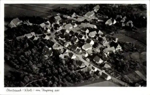 Ak Obersteinach Ilshofen in Württemberg, Fliegeraufnahme