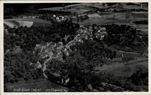 Ak Erlach Großerlach in Württemberg, Fliegeraufnahme