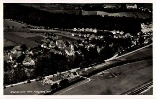 Ak Warthausen in Baden Württemberg, Fliegeraufnahme