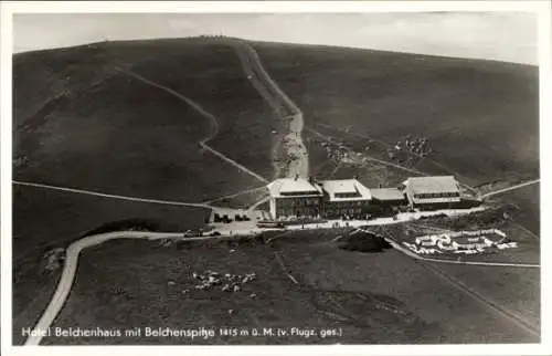 Ak Aitern im badischen Schwarzwald, Belchen, Belchenhaus, Belchenspitze, Fliegeraufnahme