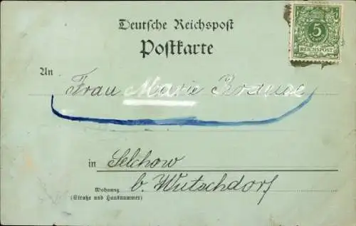 Mondschein Ak Güstrow in Mecklenburg, Schloss