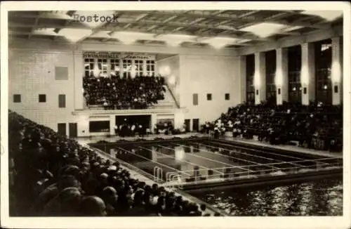 Ak Rostock in Mecklenburg, Schwimmhalle Neptun