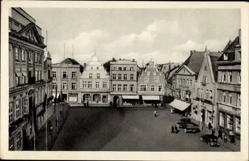 Ak Güstrow in Mecklenburg, Marktplatz