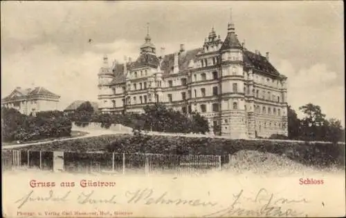 Ak Güstrow in Mecklenburg, Schloss