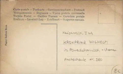 Ak Kronprinz Wilhelm von Preußen zu Pferd