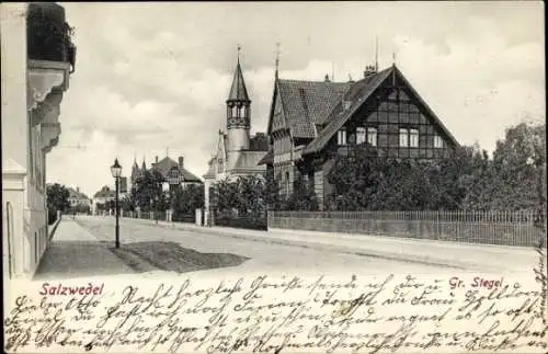 Ak Salzwedel in der Altmark, Gr. Stegel