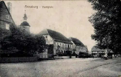 Ak Annaburg Sachsen Anhalt, Marktplatz