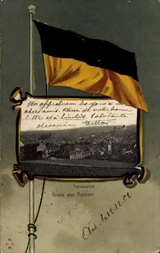 Passepartout Ak Aachen, Totalansicht