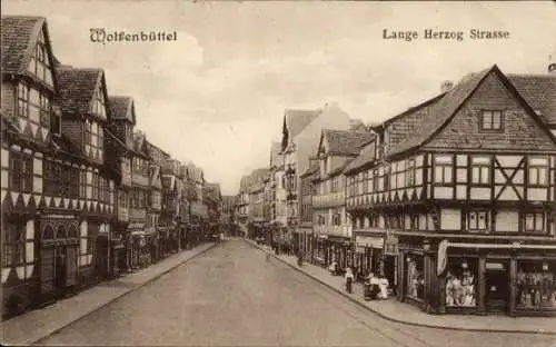 Ak Wolfenbüttel in Niedersachsen, Lange Herzog Straße