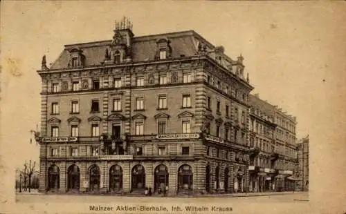 Ak Mainz in Rheinland Pfalz, Mainzer-Aktien-Bierhalle