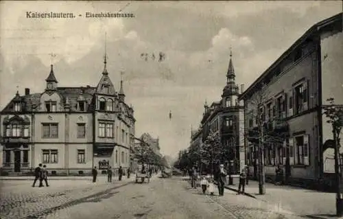 Ak Kaiserslautern in der Pfalz, Eisenbahnstraße