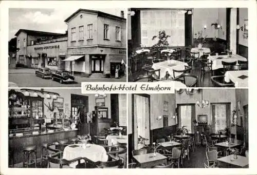 Ak Elmshorn in Schleswig Holstein, Bahnhofs Hotel, M. Eichenauer O.H.G., Lichtspiele