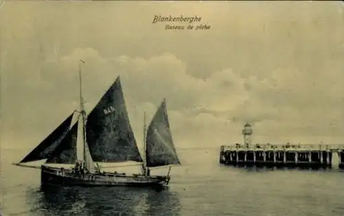 Ak Blankenberghe Blankenberge Westflandern, Bateau de peche