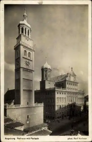 Ak Augsburg in Schwaben, Rathaus, Perisch