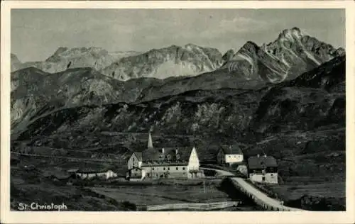 Ak St Christoph am Arlberg Tirol, Teilansicht