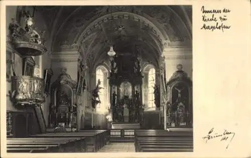 Ak Mayrhofen im Zillertal Tirol, Inneres der Kirche