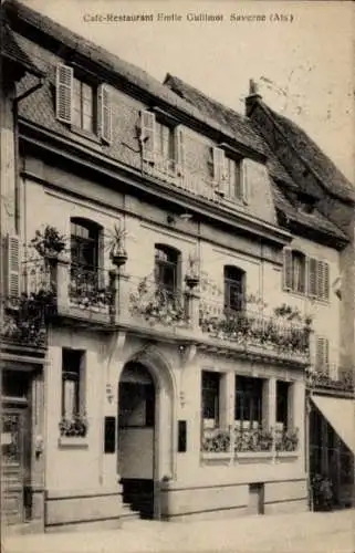 Ak Saverne Zabern Elsass Bas Rhin, Café-Restaurant Emile Guillmot