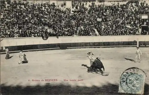 Ak Béziers Hérault, Arena, Stierkampf, Une bonne paire