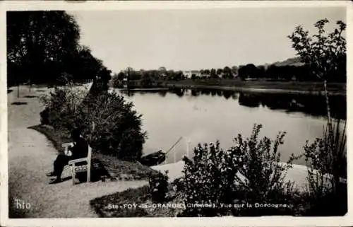 Ak Sainte Foy la Grande Gironde, Vue sur la Dordogne