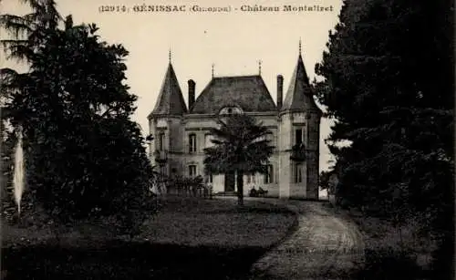 Ak Genissac Gironde, Chateau Montalivet