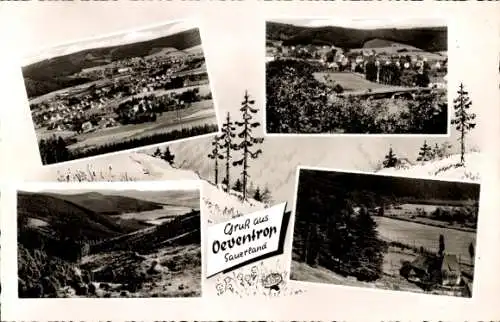 Ak Oeventrop Arnsberg im Sauerland, Panorama, Teilansichten