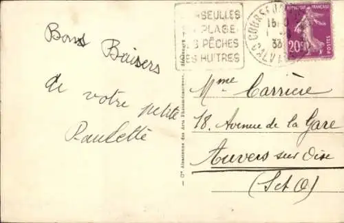 Ak Courseulles sur Mer Calvados, Hafen