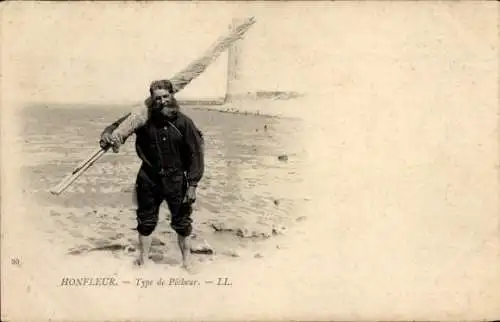 Ak Honfleur Calvados, Fischer