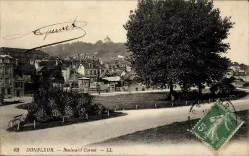 Ak Honfleur Calvados, Boulevard Carnot