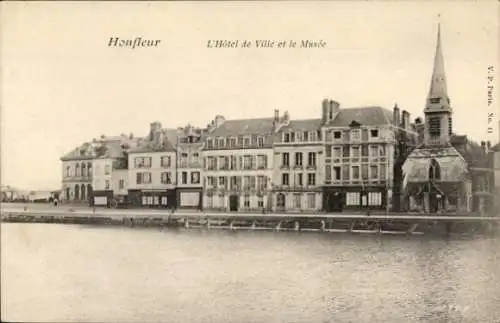 Ak Honfleur Calvados, Rathaus, Museum